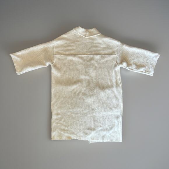 Free People By the Campfire Ivory Oversized Long Sleeve Boho Cardigan Sz M - Picture 3 of 7